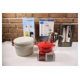 Stainless Water Pitcher, Cruet, Bottles,Brie Maker