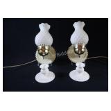 White Hobnail Pair of Wall Sconce & Candle Holders