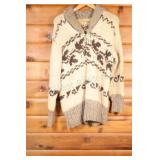 VTG Hand-Knitted Cowichan Zippered Sweater