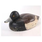 Antique Hand Crafted Blue Bill Drake Duck Decoy