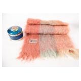 Alabaster Trinket Box w Scotland Mohair Shawl