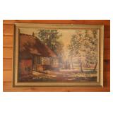 Corn. Groeneveld. Landscape Print on Board