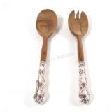 Birks Pompadour Sterling Salad Bowl Set