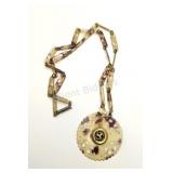 VTG Necklace w Faux Tortoiseshell or Celluloid