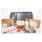Kitchen Baking Items, Baking Sheets, Wooden Boards