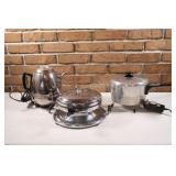 Automatic Coffee Percolator, Waffle Iron, Saucepan