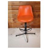 Mid-Century Atomic Era Swivel Bar Stool