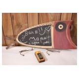 Decorative Fishing Lure Chalkboard