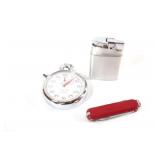 Ronson Pioneer Lighter, Stadion Stopwatch, Knife