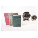 Big Ben & Baby Ben Clocks w Hard Cover Books