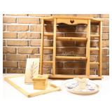 Pottery Vegetable Platter w Bowl