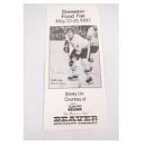 Original Signed "Bobby Orr" 1980 Promotional Event