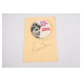 VTG Promotional Autographed Teresa Brewer Button