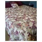 Queen Christmas Theme Comforter, Skirt & Drape Set