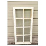 Vintage 8 Pane Hinged Wooden Window