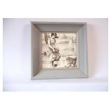 Antique Ceramic Tile from the "Country Pursuits"