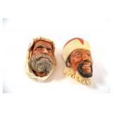 Bossons Chalkware Character Wall Masks
