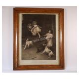 Photolithograph titled "Pick-a-Back" or "Gee-up
