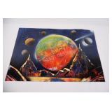 Abstract Expressionism with Surreal, Cosmic Themes
