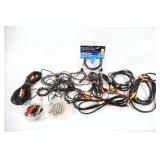 Collection of RCA Cables, HDMI & Audio Plug Ends