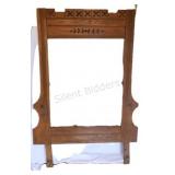 Victorian-era Eastlake Style Carved Walnut Mirror