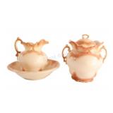 VTG Ceramic Pitcher & Wash Basin Set