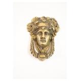 VTG  Athena or Dionysus Cast Brass Door Knocker