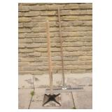 10" x 10" Tamper and Rubber Floor Squeegee