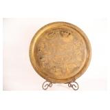 Egyptian Revival Handmade Brass Tray