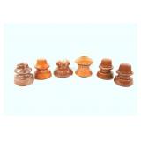 VTG Brown Ceramic or Porcelain Insulators