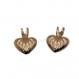 10K Yellow Gold Heart Pendants