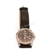 Swiss Military Watch w Black Leather Band #0941.00