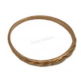 10 Yellow Gold Textured Band Ring