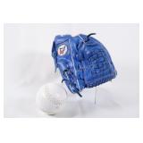 Wilson's Leather Blue Jays Baseball Glove w Ball