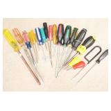 Assortment of Mixed Screwdrivers - Various Shapes