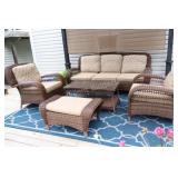 Hampton Bay Beacon Park Wicker Outdoor Patio Sofa