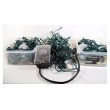 NOMA White Christmas Lights - Two Sizes w Timer