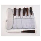 1960's Faux Antler Handle Steak Knives