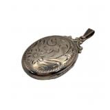 Sterling Silver Embossed Locket Pendant