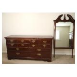 Thomasville Solid Cherry Dresser w Mirror