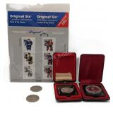 1977 Silver Jubilee Canada $1 Dollar Coin, Stamps