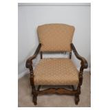 Antique Walnut Armchair w Turned Legs
