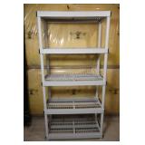 5-Tier Plastic Garage Storage Shelving Unit