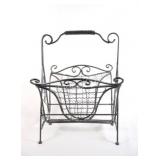 Wrought Iron Folding Decorative Magazine Holder