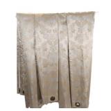 Damask Jacquard Lined Drapery Panels x 6/ Gommet