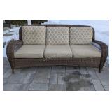 Hampton Bay Beacon Park Wicker Outdoor Patio Sofa