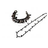 Costume Beaded Necklace & Bracelet Set