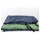 Nylon & Plaid Single Sleeping Bag