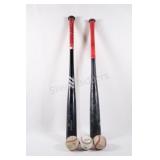 Wooden Professional Baseball Bats w Balls