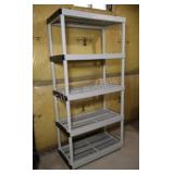 5-Tier Plastic Garage Storage Shelving Unit